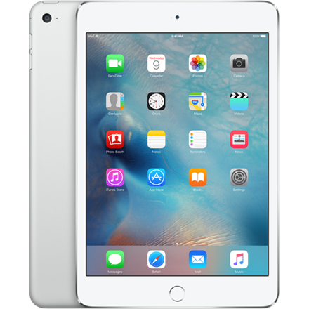 Apple iPad Mini 4 7.9 &quot;, Silver, 2048 x 1536 pixels, 2 GB, 128 GB, Wi-Fi, 4G, Bluetooth, 4.2, i