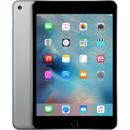Apple iPad Mini 4 7.9 &quot;, Space Gray, LCD IPS, 2048 x 1536 pixels, M8 motion, 4 GB, 128 GB, Wi-F