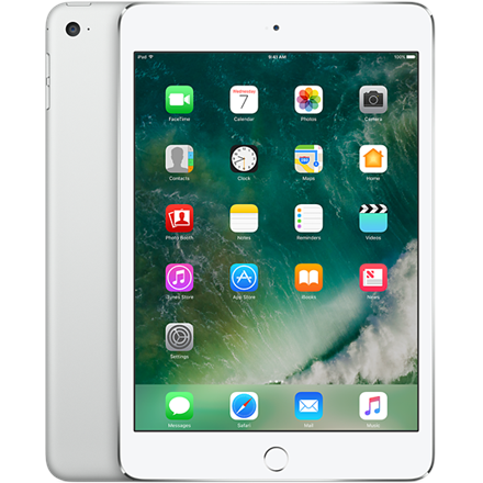 Apple iPad Mini 4 7.9 &quot;, Silver, 128 GB, Wi-Fi, Front camera, 1.2 MP, Rear camera, 8 MP, Blueto