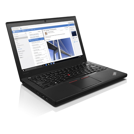 Lenovo ThinkPad X260 Black, 12.5 ", HD, 1366 x 768 pixels, Intel Core i5, i5-6300U, 8 GB, DDR4,