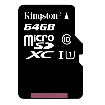 Kingston Gold UHS-I U3 64 GB, MicroSDXC, Flash memory class 10, SD Adapter