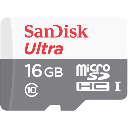 Sandisk Ultra Android 80MB/s 16 GB, MicroSDHC, Flash memory class 10