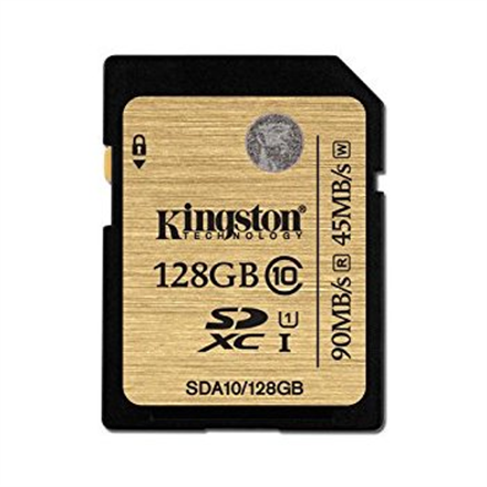 Kingston SDA10 UHS-I 128 GB, SDXC, Flash memory class 10