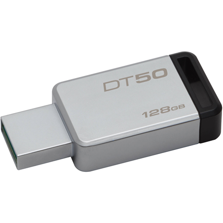 Kingston DataTraveler 50 128 GB, USB 3.0, Metal/Black
