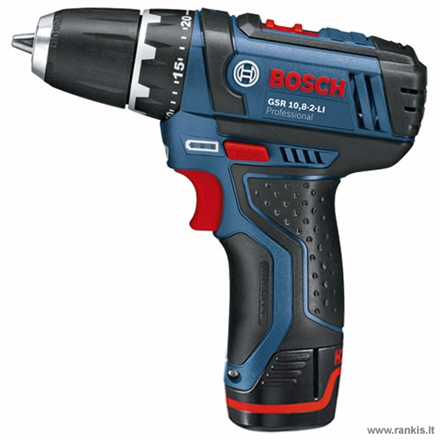 Bosch Cordless Drill GSR 12V-15 12 V, 1.5 Ah, Li-Ion, Batteries included 2 pc(s), + 39 accessories t